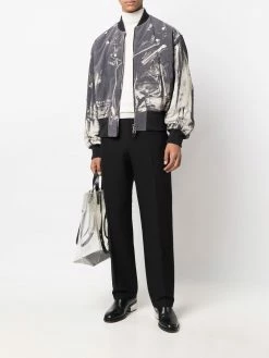 Alexander McQueen zipped bomber jacket