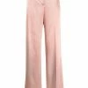 Alexander McQueen satin-effect wide-leg trousers