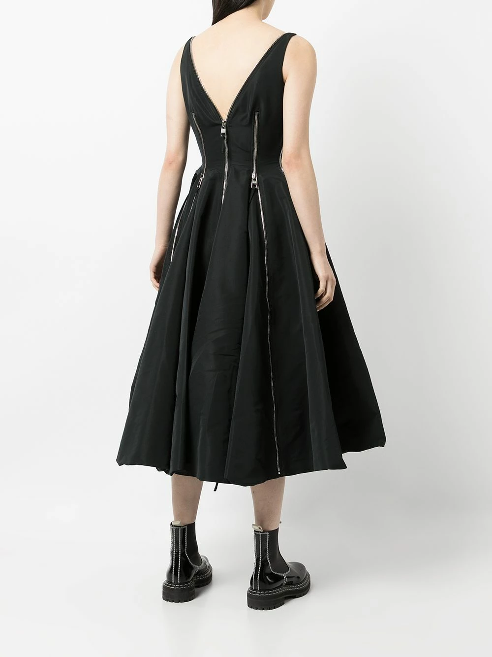 Alexander McQueen Zipped A line dress 4 Alexander McQueen zipped A-line dress