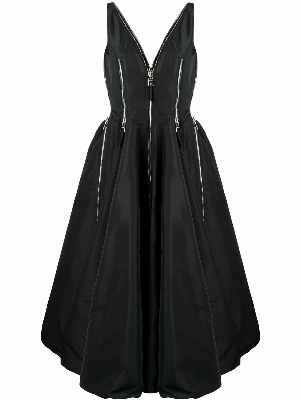 Alexander McQueen Zipped A line dress 1 Alexander McQueen zipped A-line dress