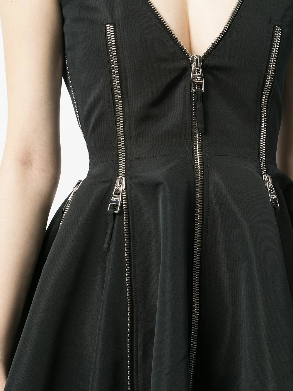 Alexander McQueen Zipped A line dress 5 Alexander McQueen zipped A-line dress