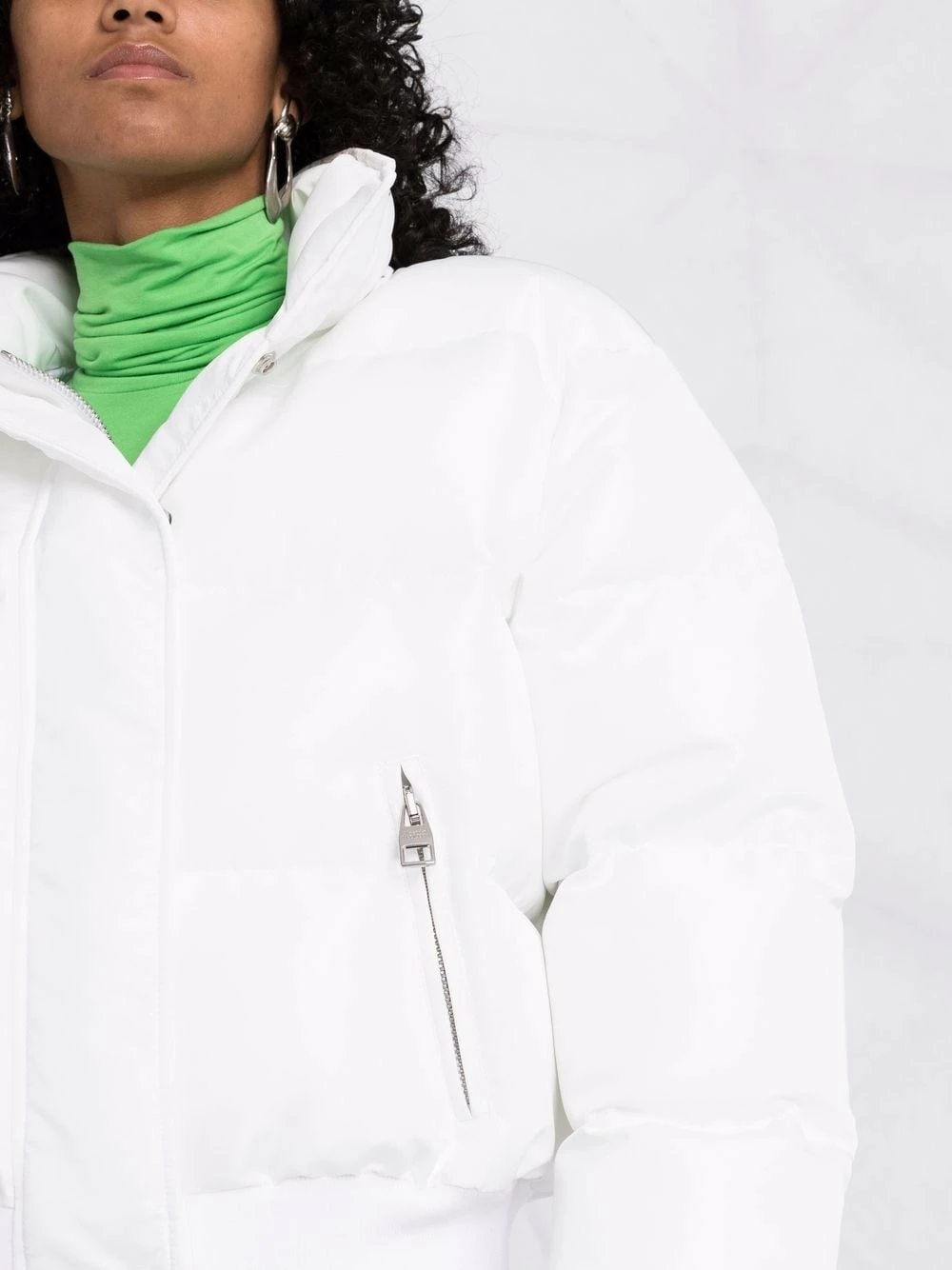 Alexander McQueen Graffiti logo print hooded puffer jacket 5 Alexander McQueen graffiti logo-print hooded puffer jacket