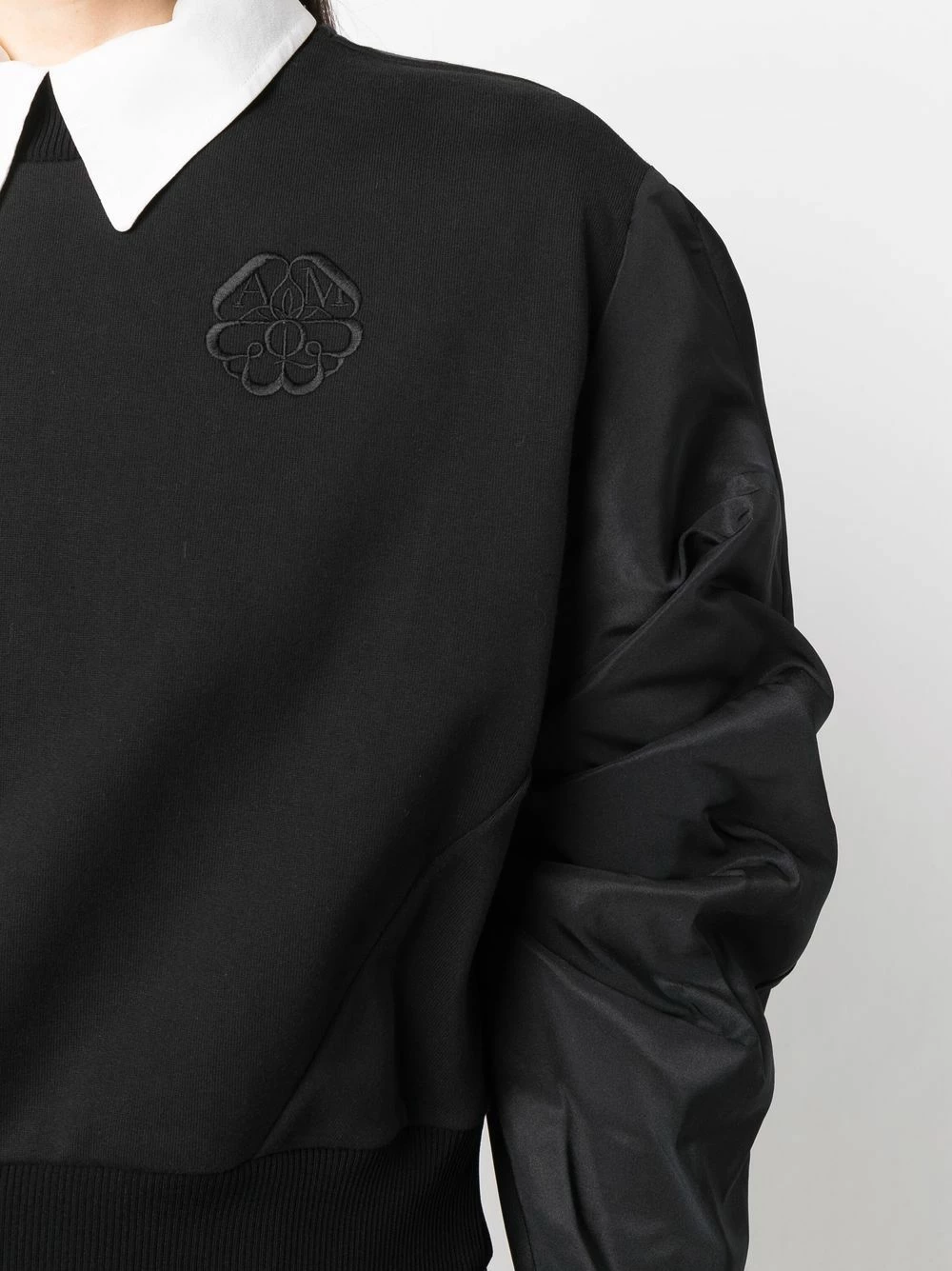 Alexander McQueen Two tone logo sweatshirt 5 Alexander McQueen two-tone logo sweatshirt