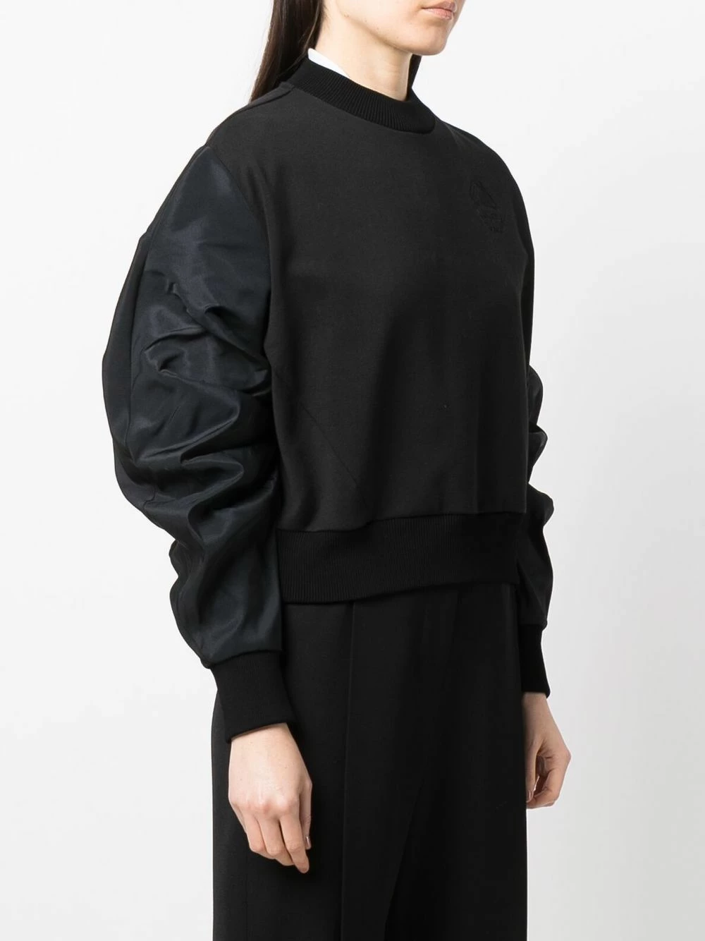 Alexander McQueen Two tone logo sweatshirt 3 Alexander McQueen two-tone logo sweatshirt