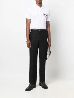 Alexander McQueen logo-print cotton polo shirt