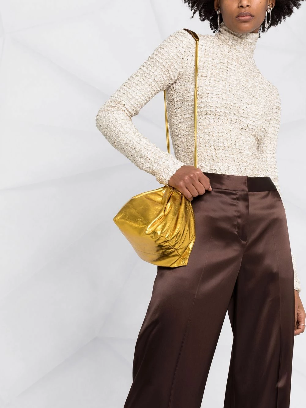 Alexander McQueen Satin effect trousers 5 Alexander McQueen satin-effect trousers