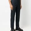 Alexander McQueen graffiti logo straight leg trousers