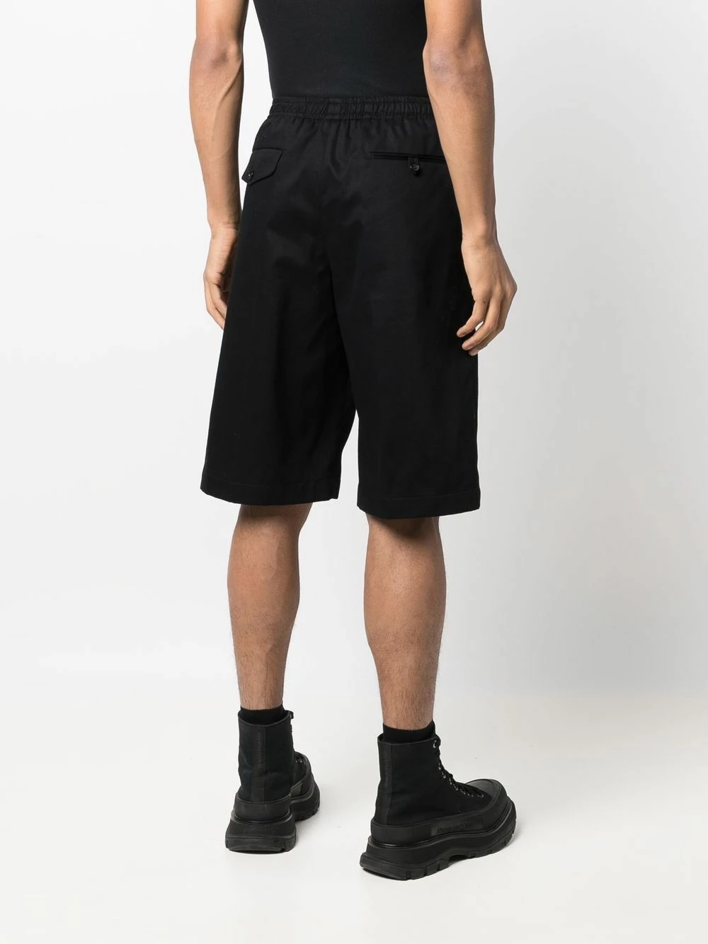 Alexander McQueen Straight leg cotton shorts 4 Alexander McQueen straight leg cotton shorts