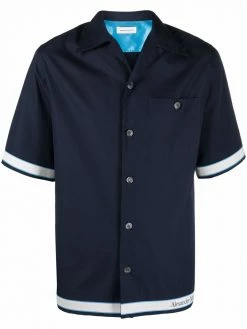 Alexander McQueen logo-trim shirt