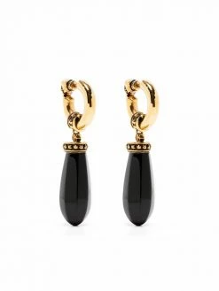 Alexander McQueen dangle stone-embellished earrings