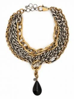 Alexander McQueen chunky layered chain link necklace