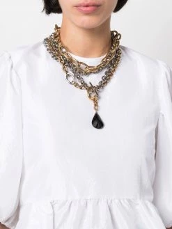 Alexander McQueen chunky layered chain link necklace