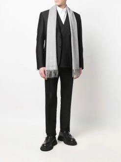 Alexander McQueen fringed cashmere scarf