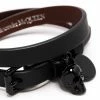 Alexander McQueen leather skull charm bracelet