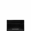 Alexander McQueen embossed logo leather cardholder