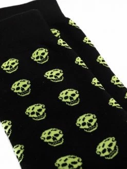 Alexander McQueen skull embroidered socks
