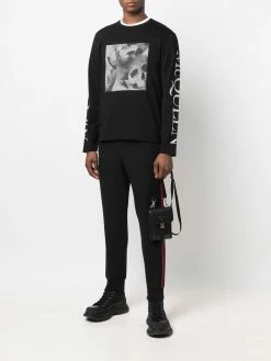 Alexander McQueen graphic-print crew neck sweatshirt