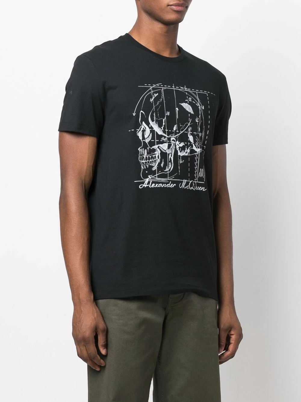 Alexander McQueen Graphic print short sleeved T shirt 3 Alexander McQueen graphic-print short-sleeved T-shirt