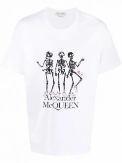 Alexander McQueen skeleton-print short-sleeved T-shirt