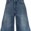 Alexander McQueen mid-rise knee-length denim shorts