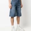Alexander McQueen mid-rise knee-length denim shorts