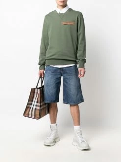 Alexander McQueen mid-rise knee-length denim shorts