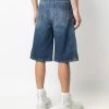 Alexander McQueen mid-rise knee-length denim shorts