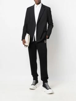 Alexander McQueen sequin-embellished skull trackpants