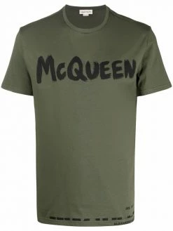 Alexander McQueen logo-print short-sleeved T-shirt