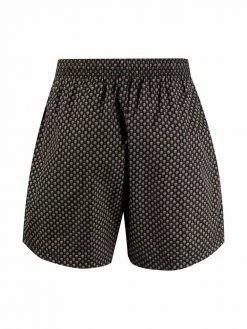 Alexander McQueen skull embroidered swim shorts