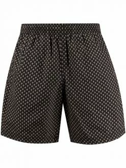 Alexander McQueen skull embroidered swim shorts