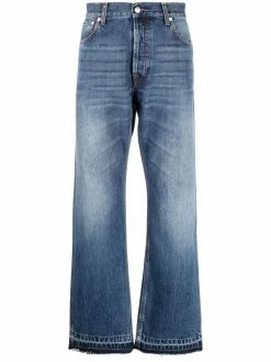 Alexander McQueen mid-rise wide-leg jeans