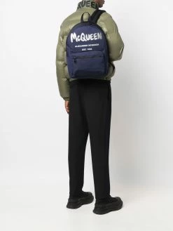 Alexander McQueen Metropolitan logo-print backpack
