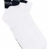 Alexander McQueen logo embroidered ankle socks