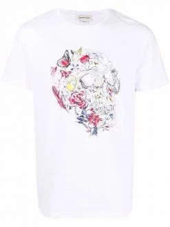 Alexander McQueen Doodle Skull-print T-shirt