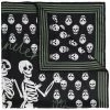 Alexander McQueen Skeleton Biker Skull silk scarf