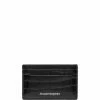 Alexander McQueen crocodile-effect leather cardholder