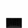 Alexander McQueen crocodile-effect leather cardholder