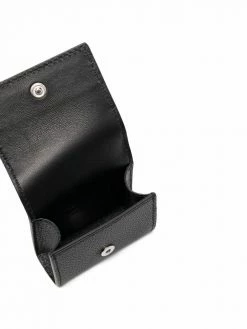 Alexander McQueen logo-lettering leather earpods case