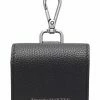 Alexander McQueen logo-lettering leather earpods case