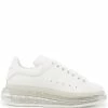 Alexander McQueen clear sole leather sneakers