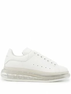 Alexander McQueen clear sole leather sneakers