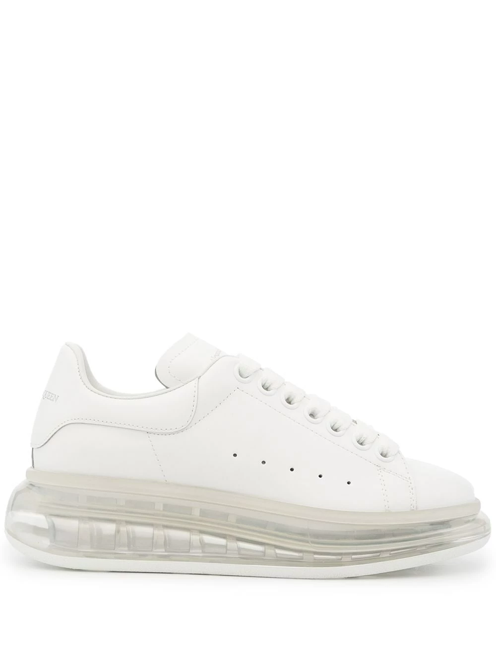Alexander McQueen Clear sole leather sneakers 1 Alexander McQueen clear sole leather sneakers