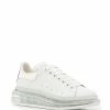 Alexander McQueen metallic-counter transparent sole sneakers