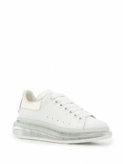 Alexander McQueen metallic-counter transparent sole sneakers