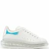 Alexander McQueen metallic-counter transparent sole sneakers