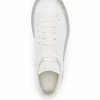 Alexander McQueen metallic-counter transparent sole sneakers