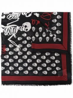 Alexander McQueen all-over skull print scarf