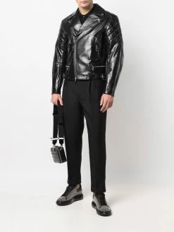Alexander McQueen zip-up leather jacket