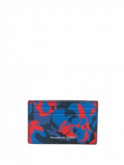 Alexander McQueen abstract print cardholder